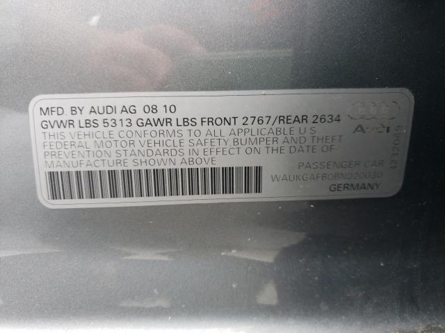 Photo 10 from auction – 2011 AUDI A6 PRESTIG with VIN WAUKGAFB0BN020030