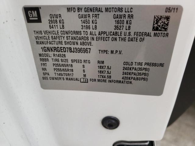 Photo 10 from auction – 2011 CHEVROLET TRAVERSE L with VIN 1GNKRGED7BJ396967