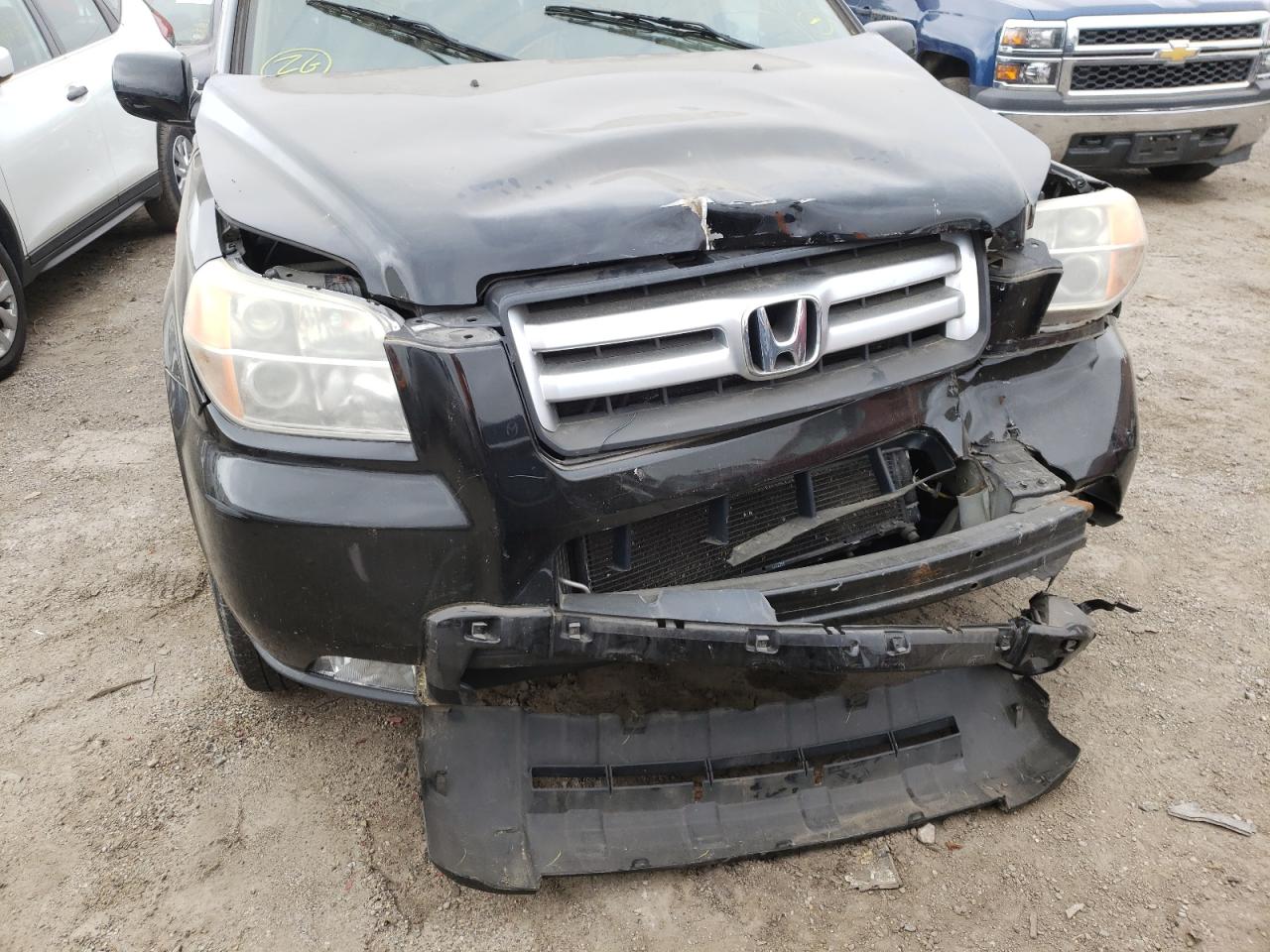 Photo 9 from auction – 2007 HONDA PILOT EXL with VIN 2HKYF18757H523018