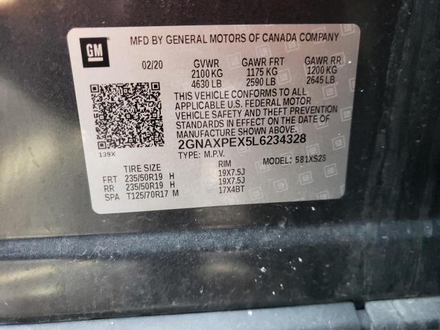 Photo 10 from auction – 2020 CHEVROLET EQUINOX PR with VIN 2GNAXPEX5L6234328