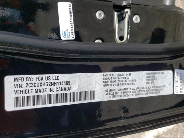 Photo 10 from auction – 2022 DODGE CHARGER GT with VIN 2C3CDXHG2NH114469
