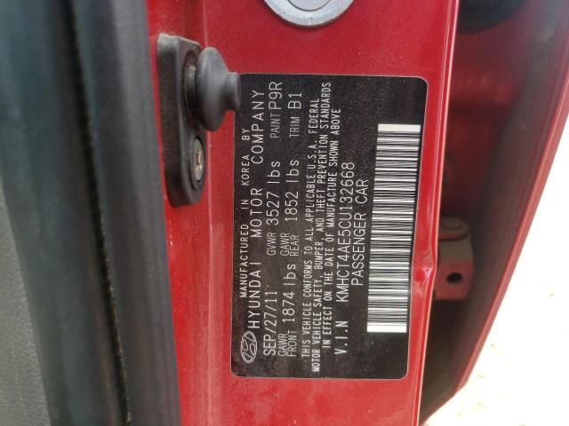 Photo 10 from auction – 2012 HYUNDAI ACCENT GLS with VIN KMHCT4AE5CU132668