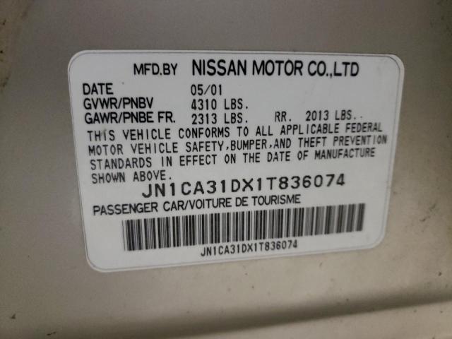 Photo 10 from auction – 2001 NISSAN ALTIMA with VIN JN1CA31DX1T836074