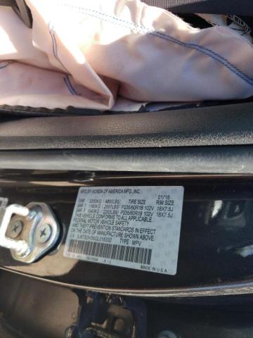 Photo 10 from auction – 2016 ACURA RDX TECHNO with VIN 5J8TB3H56GL015332