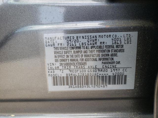 Photo 10 from auction – 2020 NISSAN SENTRA SR with VIN 3N1AB8DV3LY290489