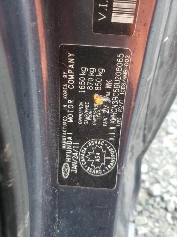 Photo 10 from auction – 2011 HYUNDAI ACCENT SE with VIN KMHCN3BC5BU208065