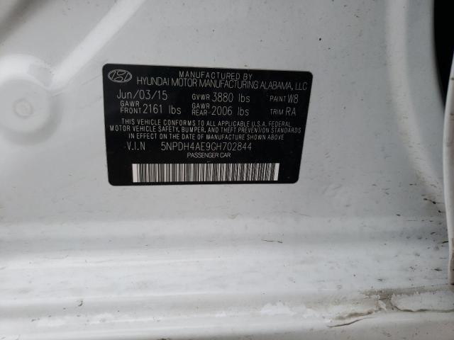 Photo 10 from auction – 2016 HYUNDAI ELANTRA SE with VIN 5NPDH4AE9GH702844