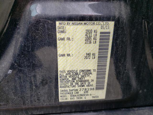 Photo 10 from auction – 2013 NISSAN ALTIMA 2.5 with VIN 1N4AL3AP5DC278198