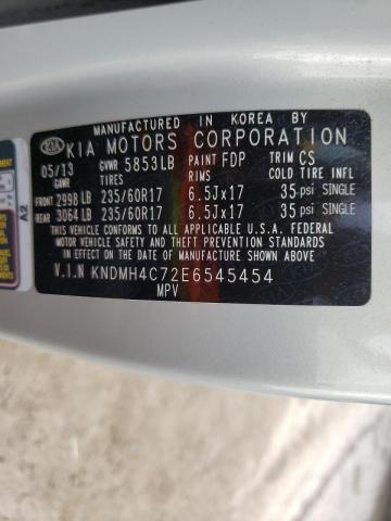 Photo 10 from auction – 2014 KIA SEDONA EX with VIN KNDMH4C72E6545454