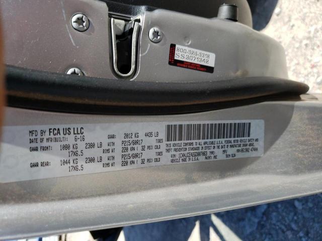 Photo 10 from auction – 2016 JEEP COMPASS LA with VIN 1C4NJCEA2GD807063