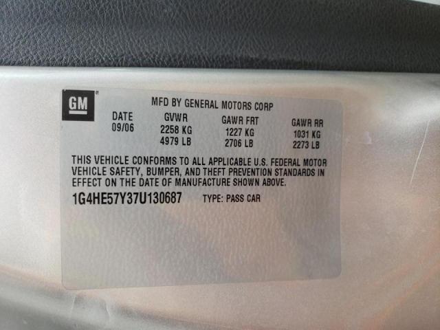 Photo 10 from auction – 2007 BUICK LUCERNE with VIN 1G4HE57Y37U130687