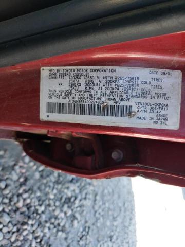 Photo 10 from auction – 2002 TOYOTA 4RUNNER SR with VIN JT3GN86R420224612