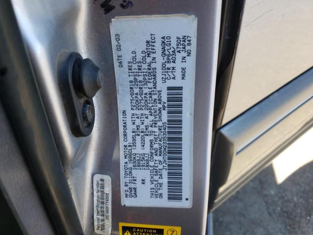 Photo 10 from auction – 2003 LEXUS LX 470 with VIN JTJHT00W233530405