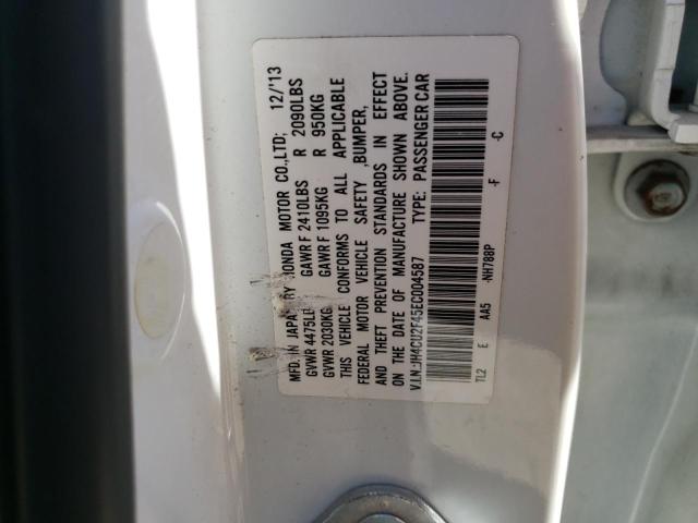 Photo 10 from auction – 2014 ACURA TSX with VIN JH4CU2F45EC004587