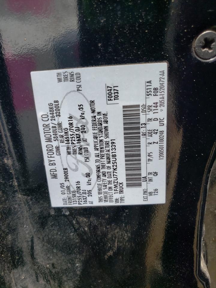 Photo 11 from auction – 2005 FORD EXPLORER S with VIN 1FMZU77K25UB13391