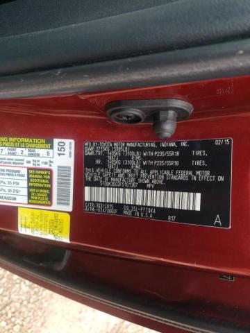 Photo 10 from auction – 2015 TOYOTA SIENNA XLE with VIN 5TDDK3DC0FS101367