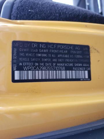 Photo 10 from auction – 2005 PORSCHE BOXSTER with VIN WP0CA29825S710768