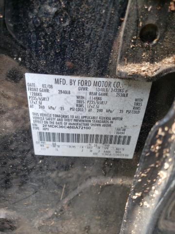 Photo 10 from auction – 2008 FORD EDGE SE with VIN 2FMDK36C48BA72100