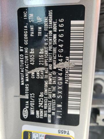 Photo 10 from auction – 2015 KIA OPTIMA LX with VIN 5XXGM4A74FG476166