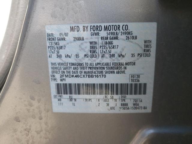 Photo 10 from auction – 2007 FORD EDGE SE with VIN 2FMDK46CX7BB16170