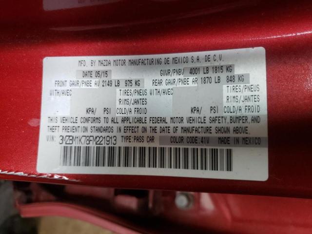 Photo 10 from auction – 2015 MAZDA 3 SPORT with VIN 3MZBM1K78FM221913