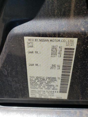 Photo 10 from auction – 2016 NISSAN ALTIMA 2.5 with VIN 1N4AL3AP7GN320444