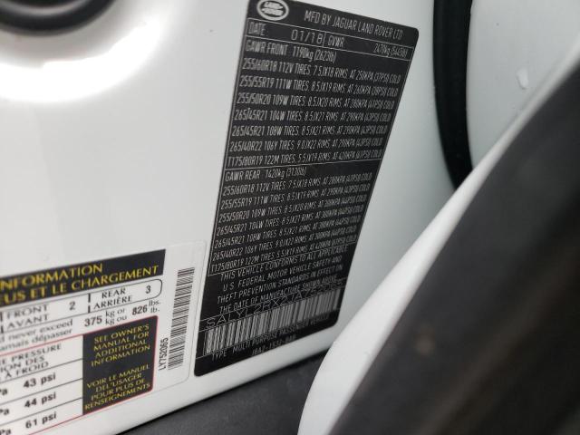Photo 10 from auction – 2018 LAND ROVER RANGE ROVE with VIN SALYL2RX2JA752065
