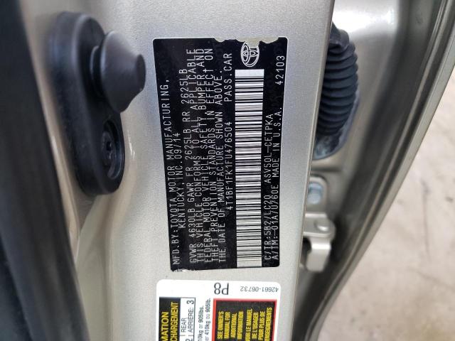 Photo 10 from auction – 2015 TOYOTA CAMRY LE with VIN 4T1BF1FK1FU476504