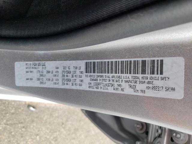 Photo 10 from auction – 2020 RAM 1500 BIG H with VIN 1C6SRFFT1LN167341