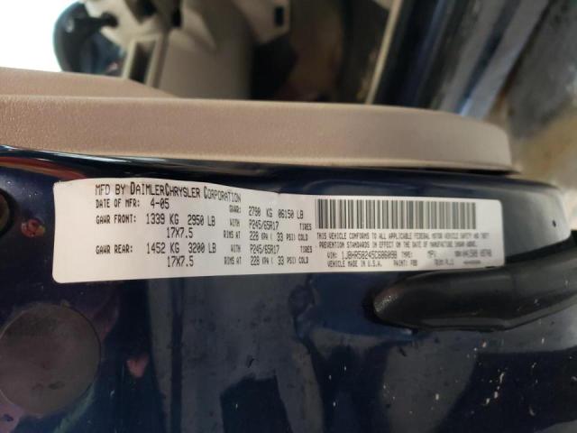 Photo 10 from auction – 2005 JEEP GRAND CHER with VIN 1J8HR58245C686098