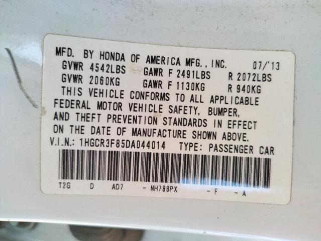 Photo 10 from auction – 2013 HONDA ACCORD EXL with VIN 1HGCR3F85DA044014