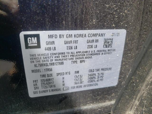 Photo 10 from auction – 2021 CHEVROLET TRAILBLAZE with VIN KL79MNSL1MB127699