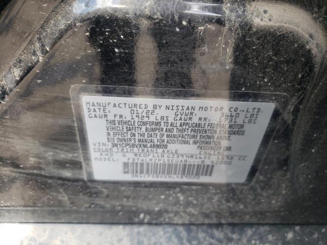 Photo 10 from auction – 2022 NISSAN KICKS S with VIN 3N1CP5BVXNL489020