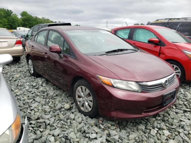 HONDA CIVIC LX 2012 with VIN 2HGFB2F53CH589081 - Photo from auction