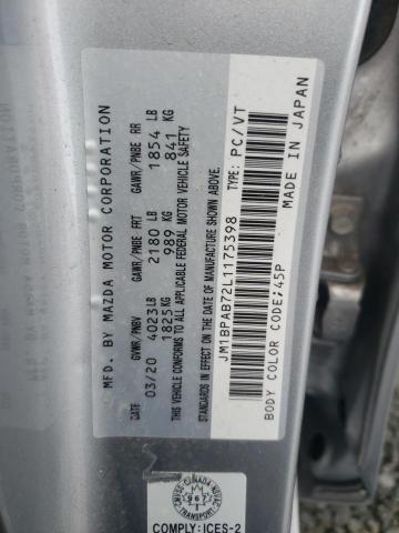 Photo 10 from auction – 2020 MAZDA 3 with VIN JM1BPAB72L1175398