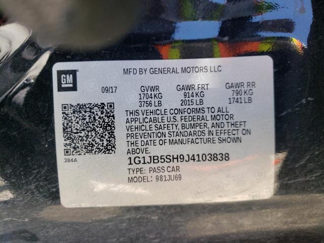 Photo 10 from auction – 2018 CHEVROLET SONIC LS with VIN 1G1JB5SH9J4103838