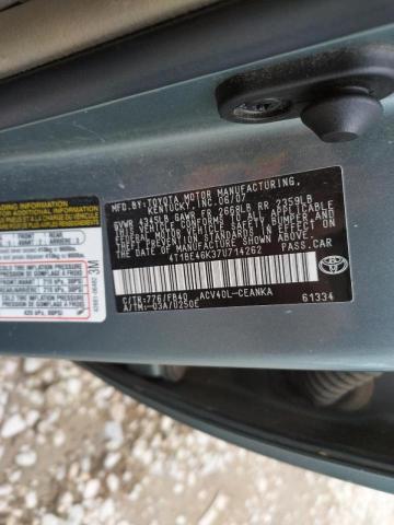 Photo 10 from auction – 2007 TOYOTA CAMRY CE with VIN 4T1BE46K37U714262