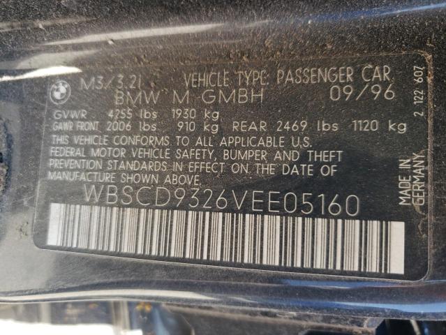 BMW M3 1997 with VIN WBSCD9326VEE05160 - Photo from auction