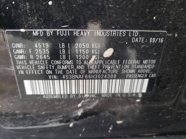 Photo 10 from auction – 2017 SUBARU LEGACY 2.5 with VIN 4S3BNAF66H3024308