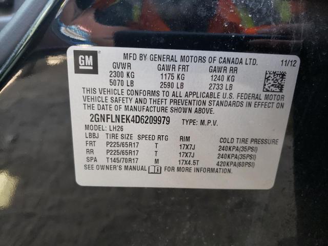 Photo 10 from auction – 2013 CHEVROLET EQUINOX LT with VIN 2GNFLNEK4D6209979