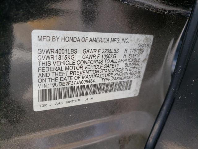 Photo 10 from auction – 2018 ACURA ILX BASE W with VIN 19UDE2F37JA008464