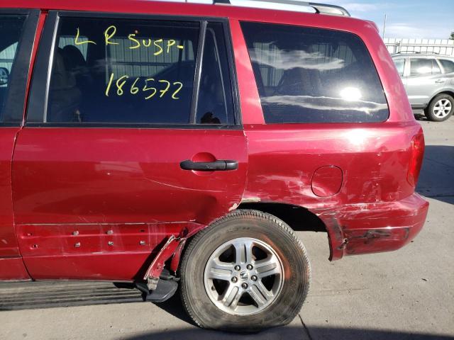 Photo 9 from auction – 2004 HONDA PILOT with VIN 2HKYF18534H583518