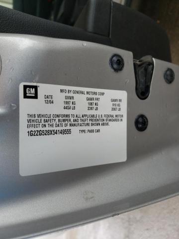 Photo 10 from auction – 2005 PONTIAC G6 with VIN 1G2ZG528X54149555