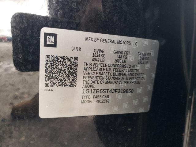 Photo 10 from auction – 2018 CHEVROLET MALIBU LS with VIN 1G1ZB5ST4JF219850