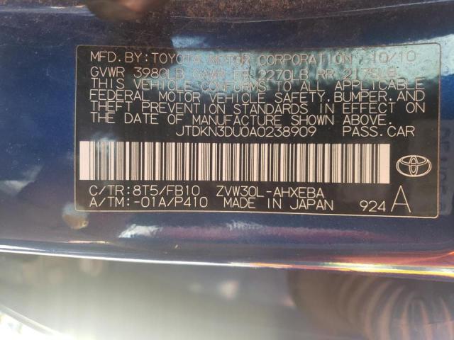 Photo 10 from auction – 2010 TOYOTA PRIUS with VIN JTDKN3DU0A0238909