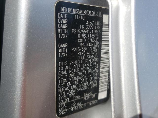 Photo 10 from auction – 2011 NISSAN JUKE S with VIN JN8AF5MV2BT012498