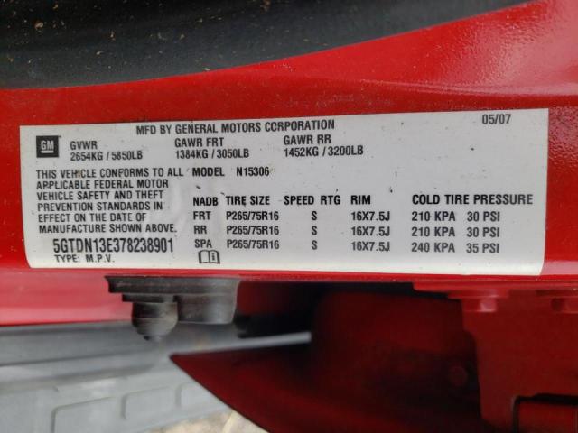 Photo 10 from auction – 2007 HUMMER H3 with VIN 5GTDN13E378238901