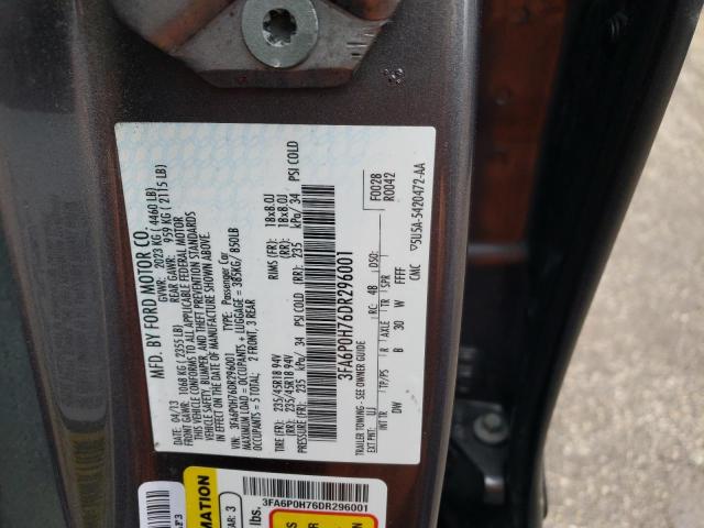 Photo 10 from auction – 2013 FORD FUSION SE with VIN 3FA6P0H76DR296001