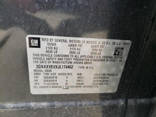 Photo 10 from auction – 2018 CHEVROLET EQUINOX PR with VIN 3GNAXVEVXJL174462