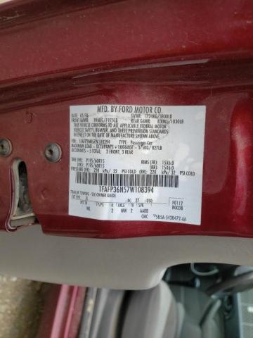 Photo 10 from auction – 2007 FORD FOCUS ZXW with VIN 1FAFP36N57W108394